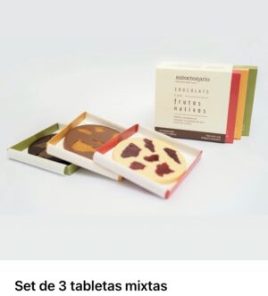 Tabletas de Chocolates mixtos con frutos nativos
